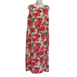 Talbots Petites Silk Floral Dress Size 14